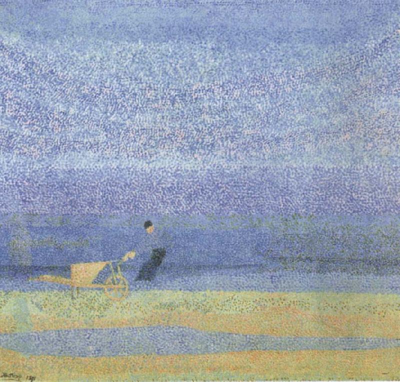 Jan Toorop Shell Gathering on the Beach